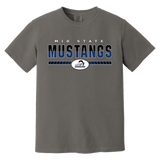 Mid-State Mustangs Heavyweight Ring Spun Tee