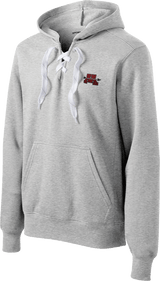 Mercer Arrows Lace Up Pullover Hooded Sweatshirt