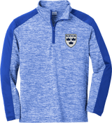 North Jersey Kings Youth PosiCharge  Electric Heather Colorblock 1/4-Zip Pullover